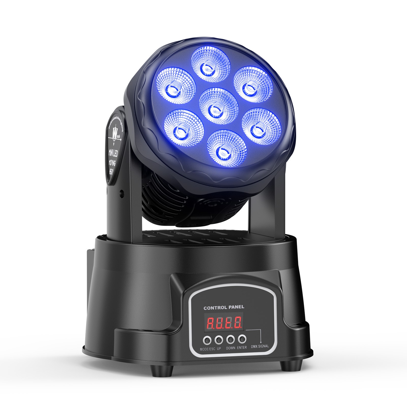 RGBW Moving Head Wash Lights DMX512 Auto Sound Activated Indoor Stage Lighting