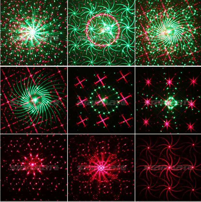 Remote 96 Effect Red Green Laser Blue Led Christmas Decor Stage Light Projector