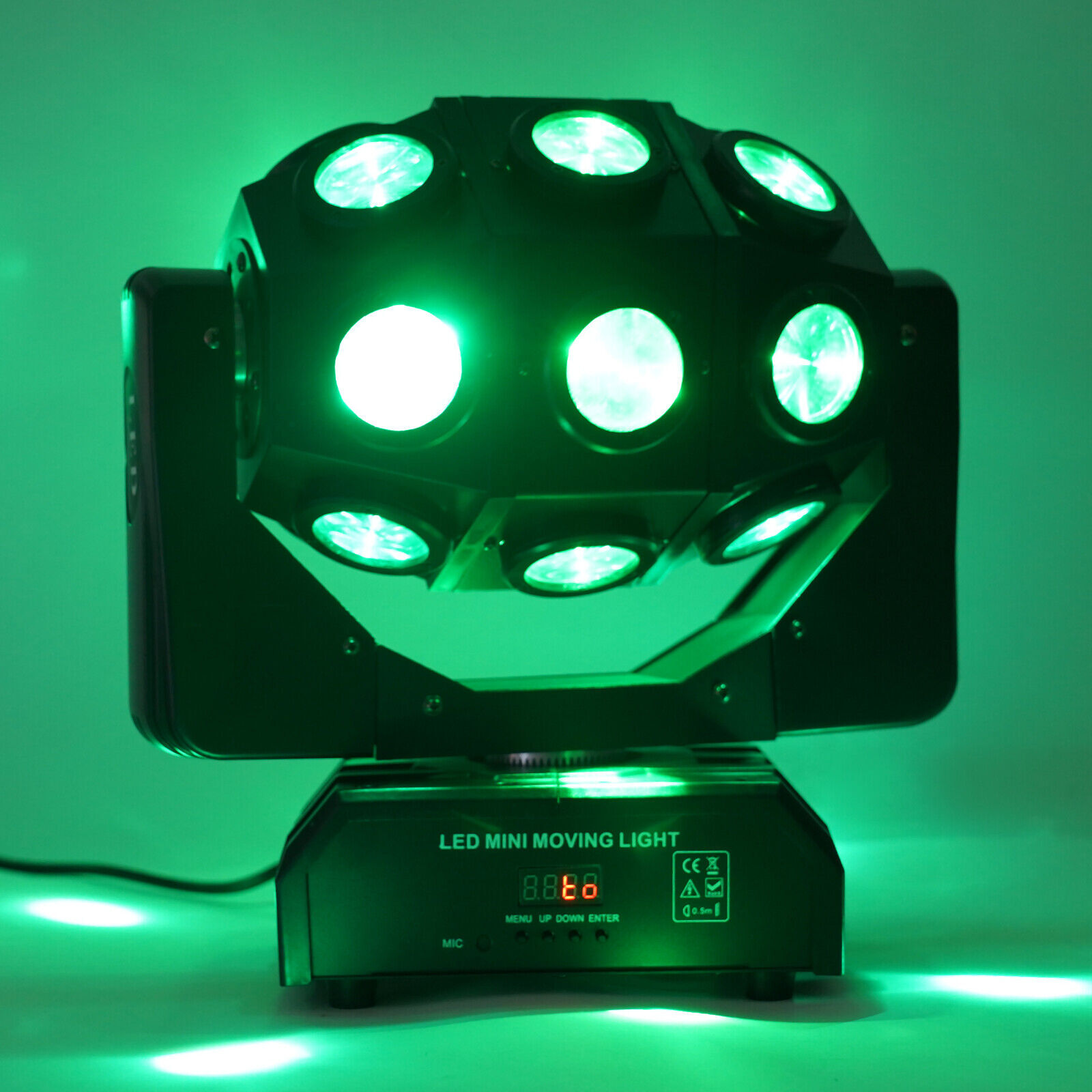 270W Moving Head Light 18 LED Beam RGBW Ball Stage Strobe Lights Disco DMX Party