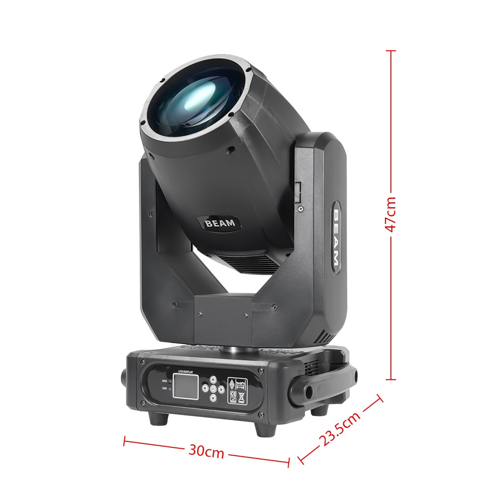 2X 7R 230 Mini Beam Moving Head Light Stage Lighting DMX512 Disco Party w/Case