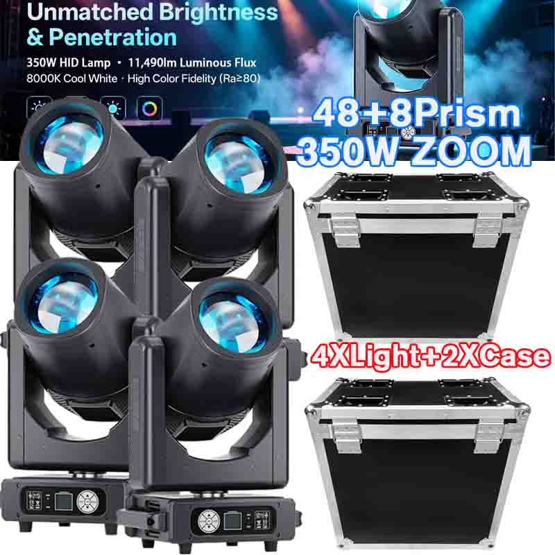 350W ZOOM 56Prism Moving Head Light Beam Stage DMX Spot Disco Party DJ Lighting