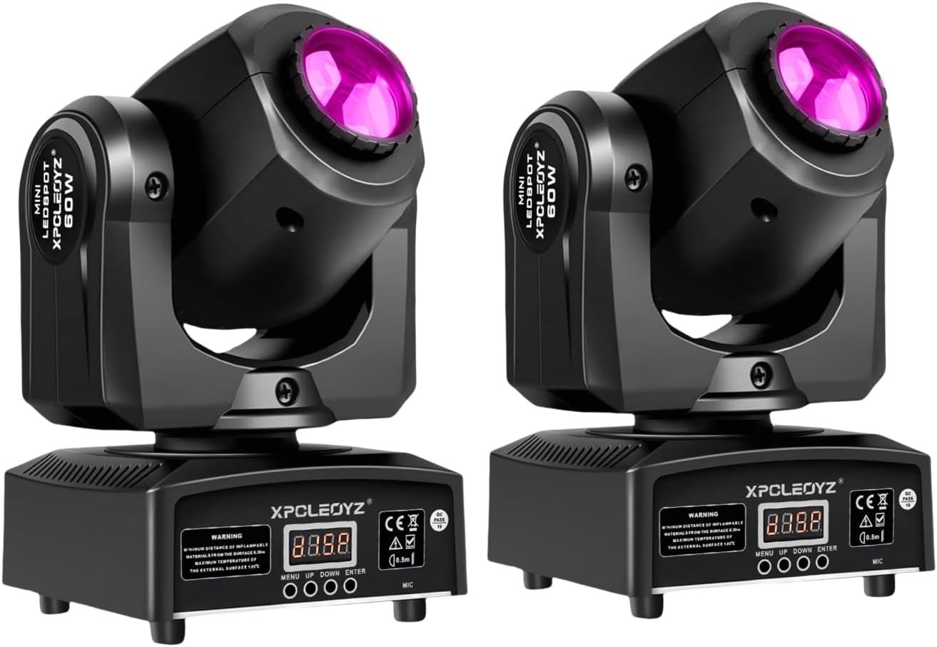 Stage Lights Moving Head Lights 8 Gobos 8 Colors 11 Channels Spotlights DMX 5…