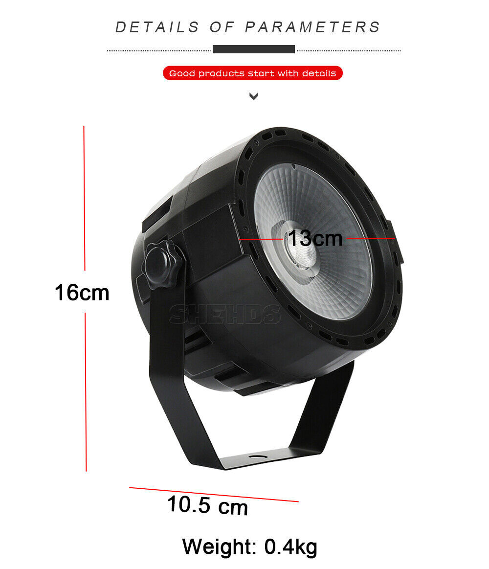 SHEHDS LED 30W COB RGB 3in1 Par Lighting With Remote Control For DJ Stage Show