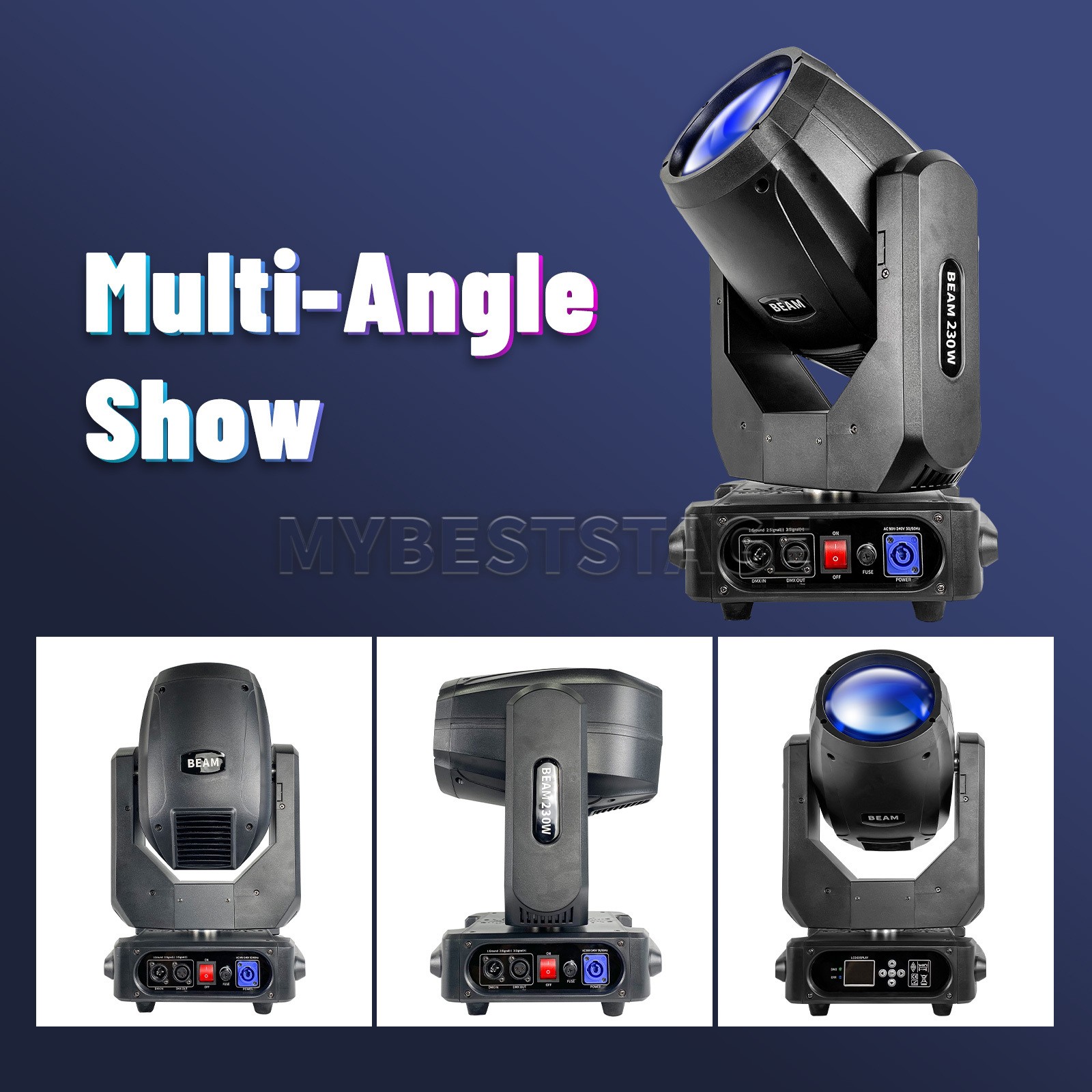PAIDUN 7R 230W LED Moving Head Light DMX Gobo Prism Wash DJ Disco Bar Show Event