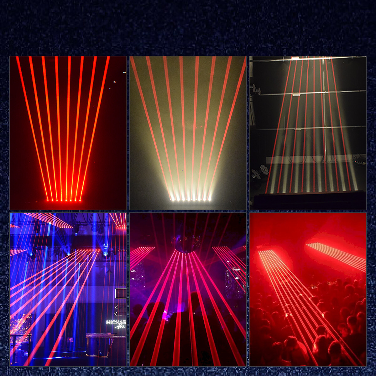 8+8 LED Beam Laser Moving Head Light DMX Stage Light for Bar dj Club Disco Party