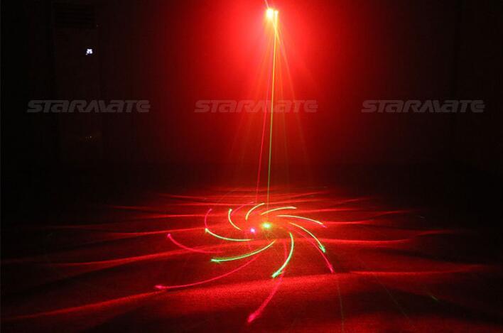Red Green Blue Wavy Galaxy 12 patterns Indoor DJ Bar Xmas remote Laser Light