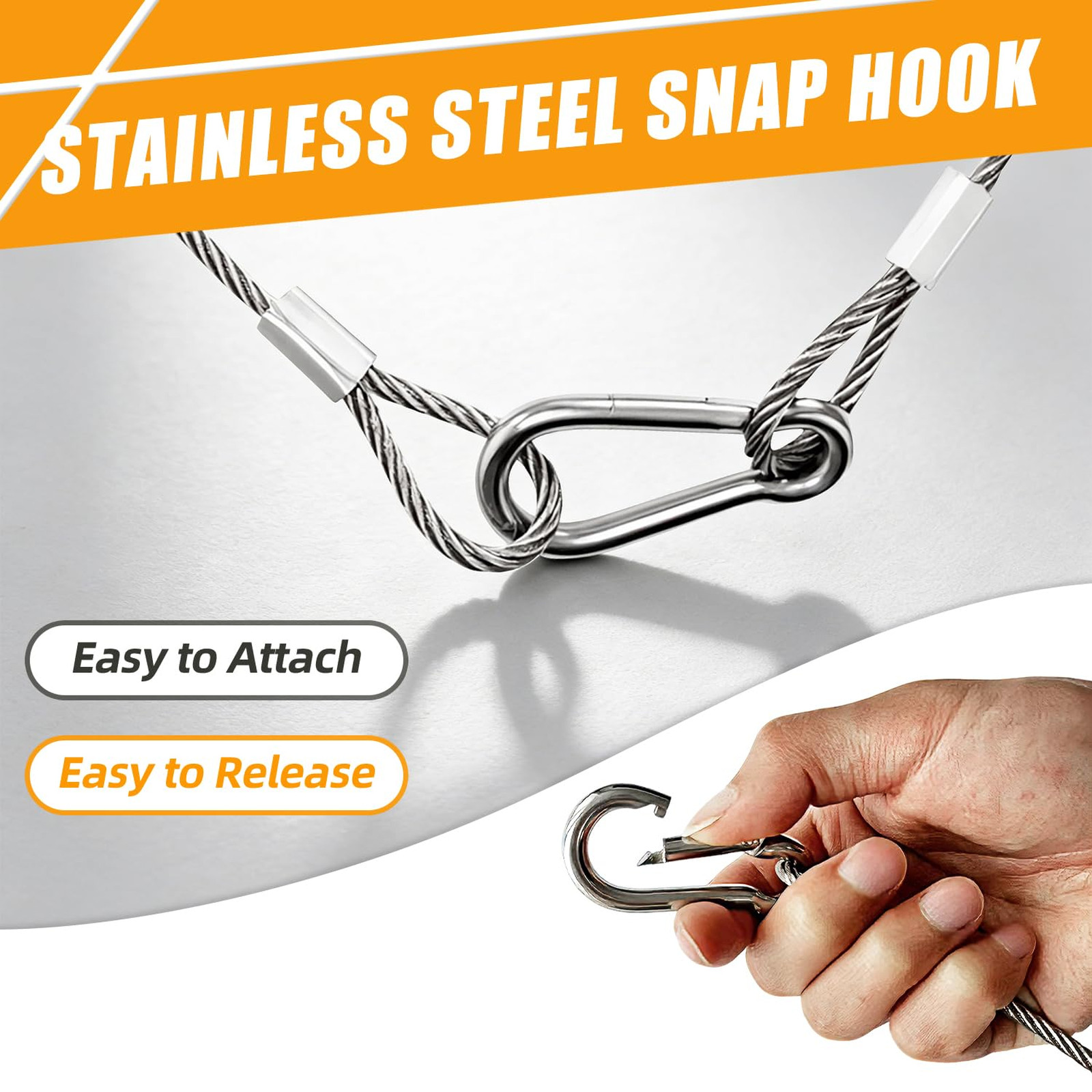 Stage Light Safety Cables Stainless Steel 24 Inch Security Wire Rope Pack of 10