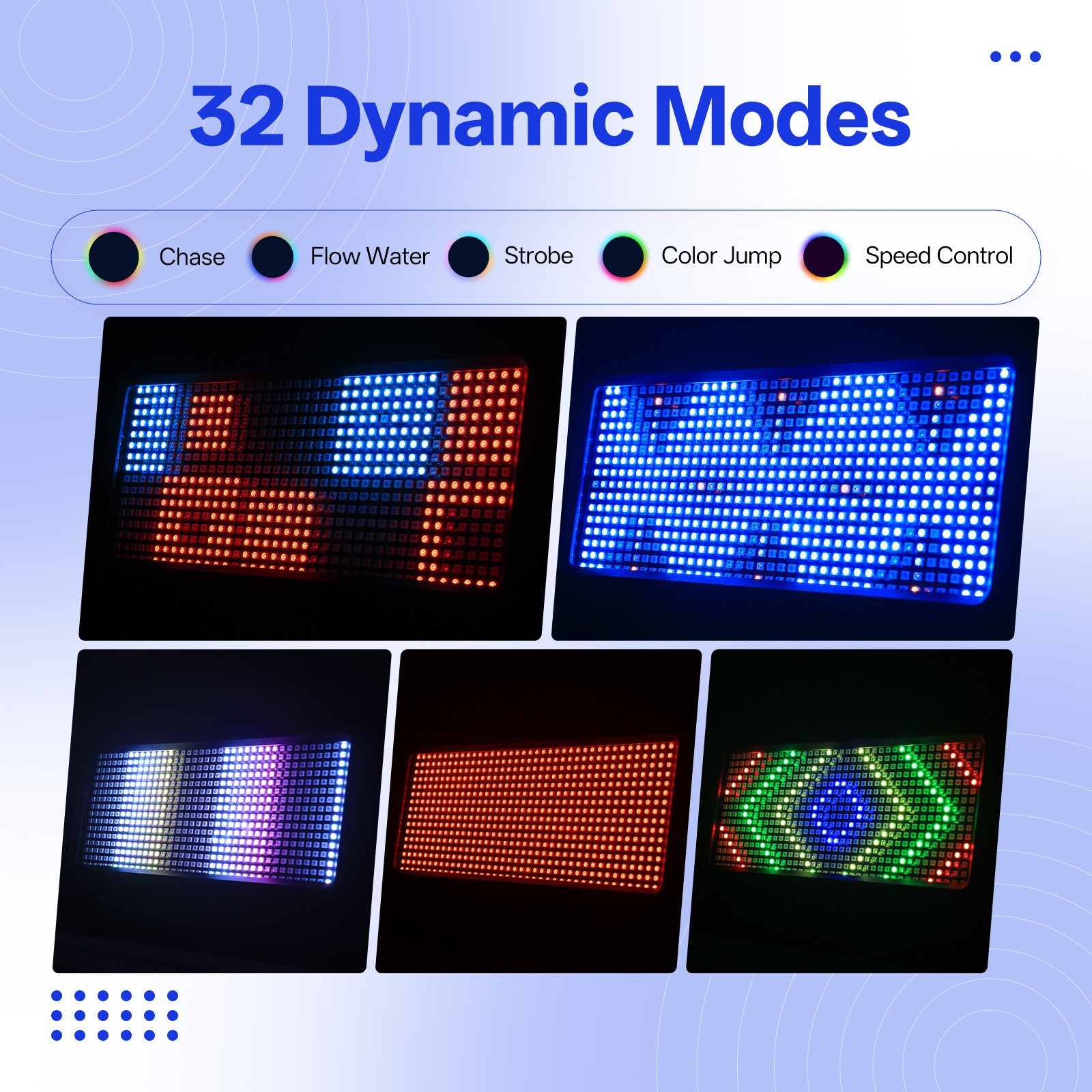 Wall Wash Light 640*1W DMX RGB 640LED Strobe Stage Beam Light Concert Night Club
