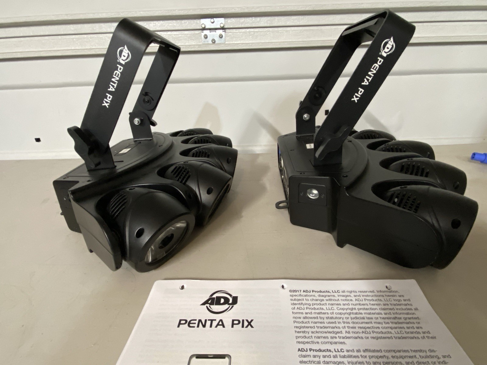 ADJ Penta Pix LED DMX Multicolor Effect Light Fixtures Pair