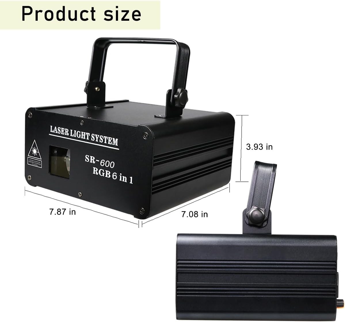 6 in 1 3D Animation RGB Laser Lighting,Sound Activated Beam Effect Pattern Light