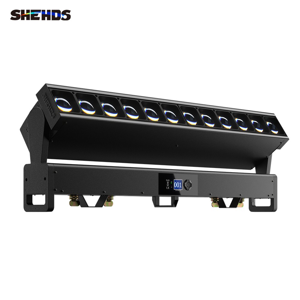 12x40W RGBW 4in1 LED Zoom Beam Moving Head Light Wash For Disco Bar DJ Party