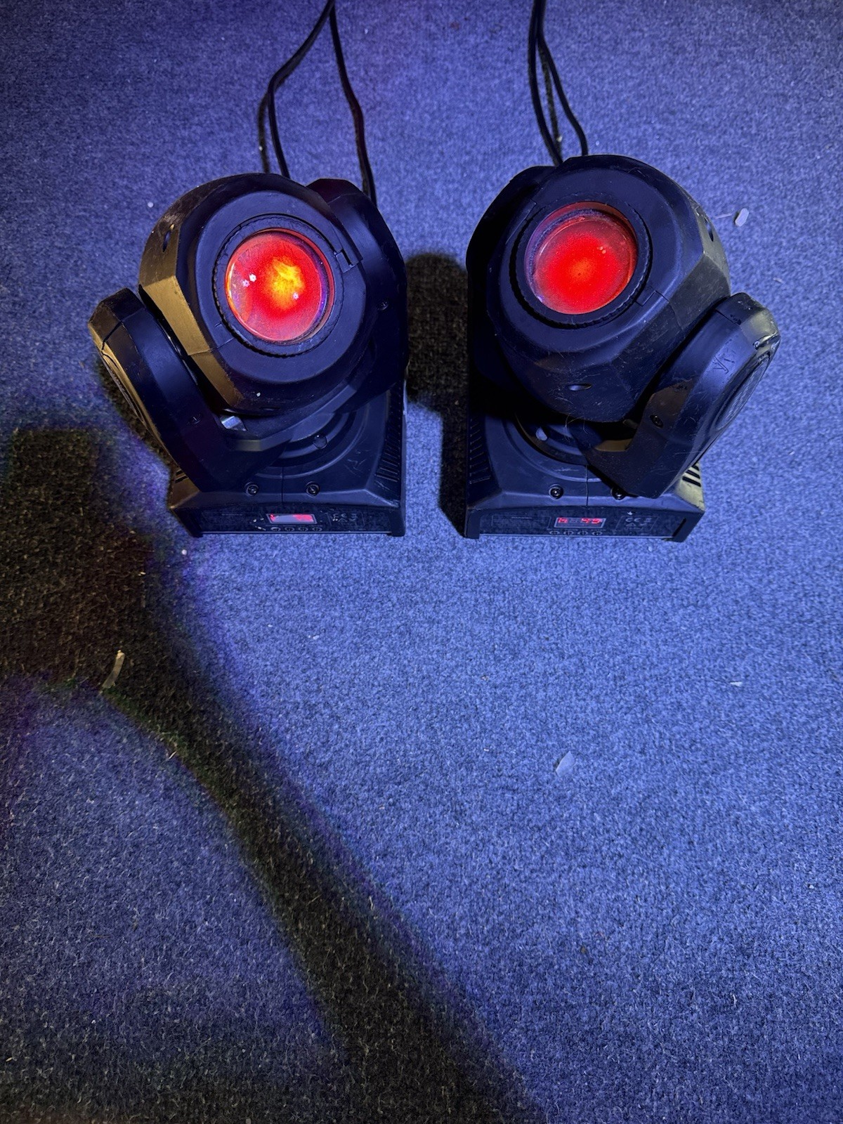 (2 UNITS!) U`King Mini LED Spot Moving Head Light, DMX Control, Built-in Display