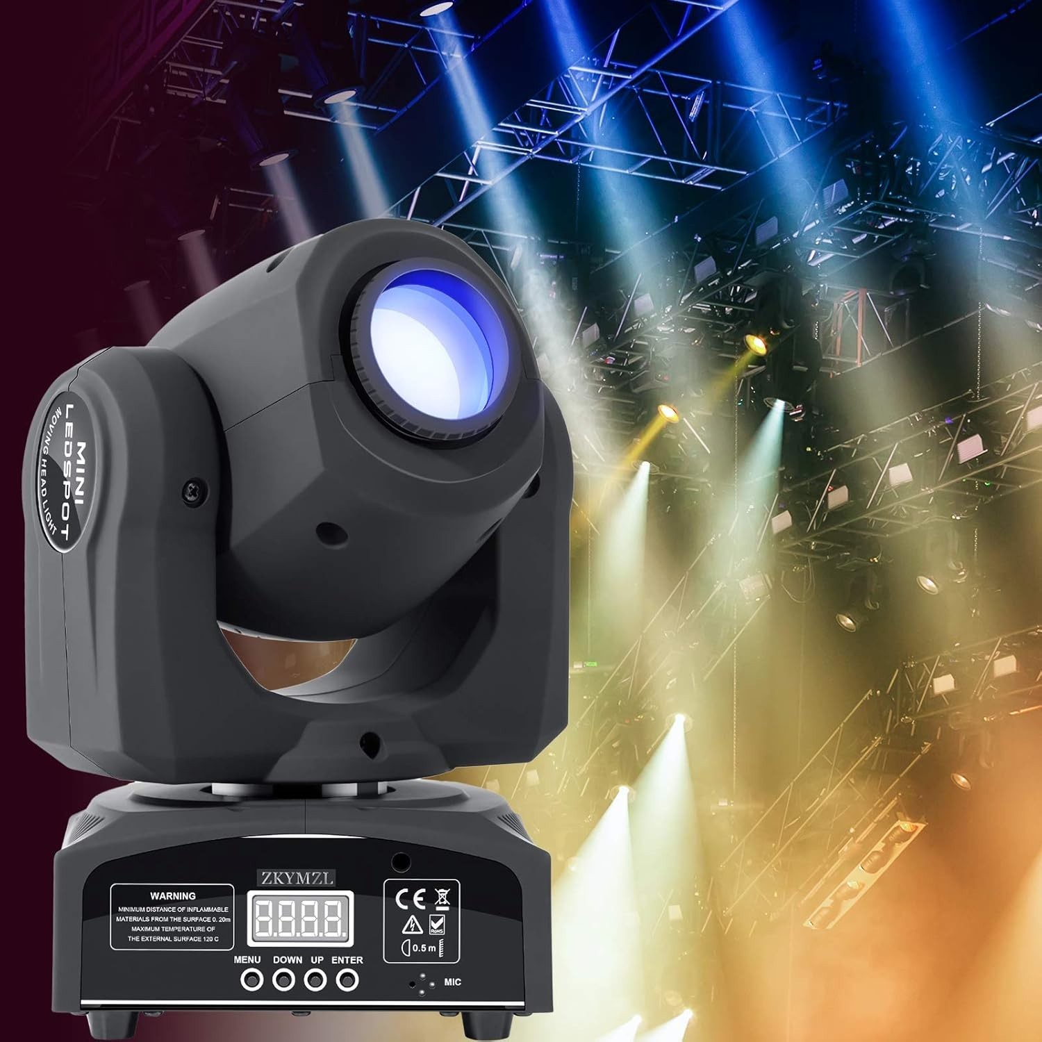 LED DJ Lights 8 Colors 25W Stage Lighting Effect with Dimmable Features