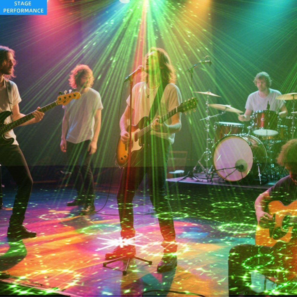 60 Patterns Laser Projector Stage Light LED RGB DJ Disco KTV Show Party Lighting