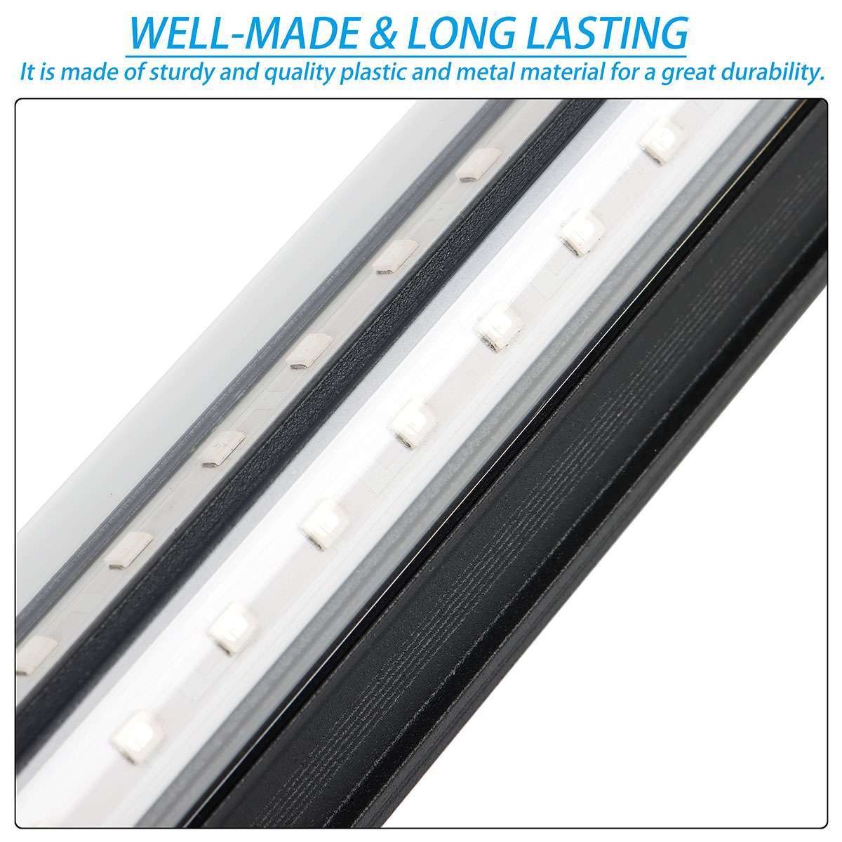 UV Black Light Bar Fixtures Ultraviolet Lamp Strip US Plug DJ Party Club 48 LED