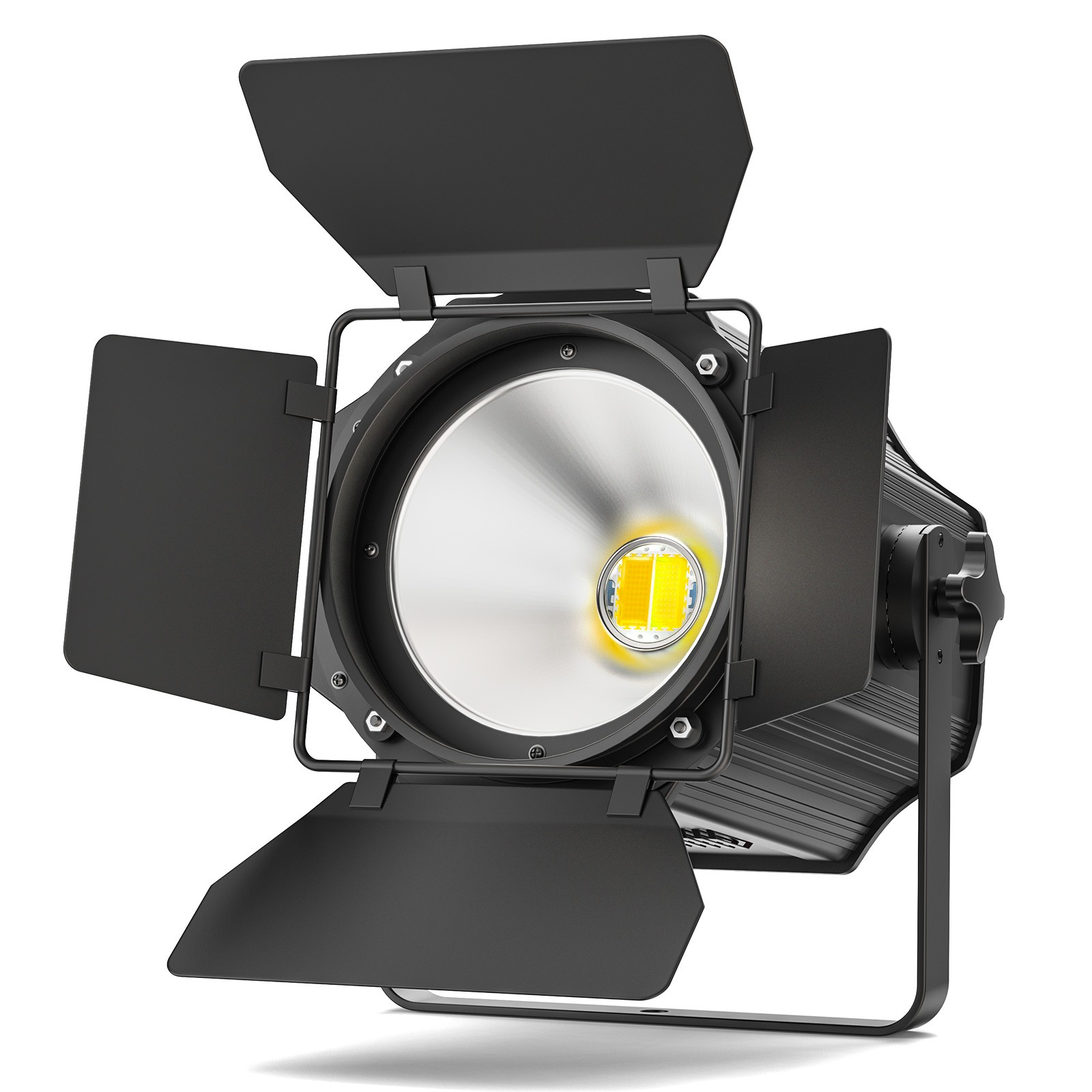 Par Light Dual Color COB 200W Spotlights with Barn Door DJ Stage Lighting DMX512