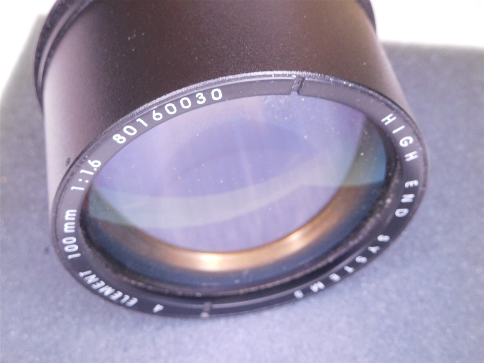 High End Systems 80160030 4 Element 18 Deg 100mm 1:16 Spotlight Lens (S11)