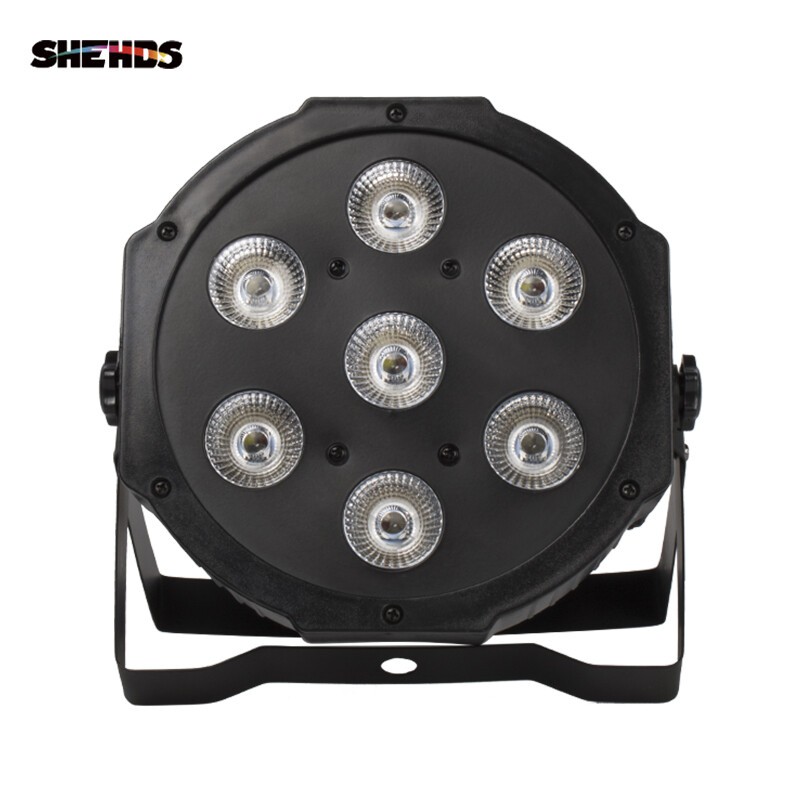 8Pcs 7x18W RGBWAUV LED Par Light Beam Wash Par Can Light Stage DJ Show Lighting
