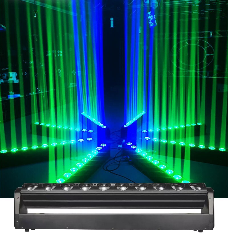 10x40W RGBW 4in1 LED Wall Washer Beam Moving Bar For DJ Club Party Stage Light