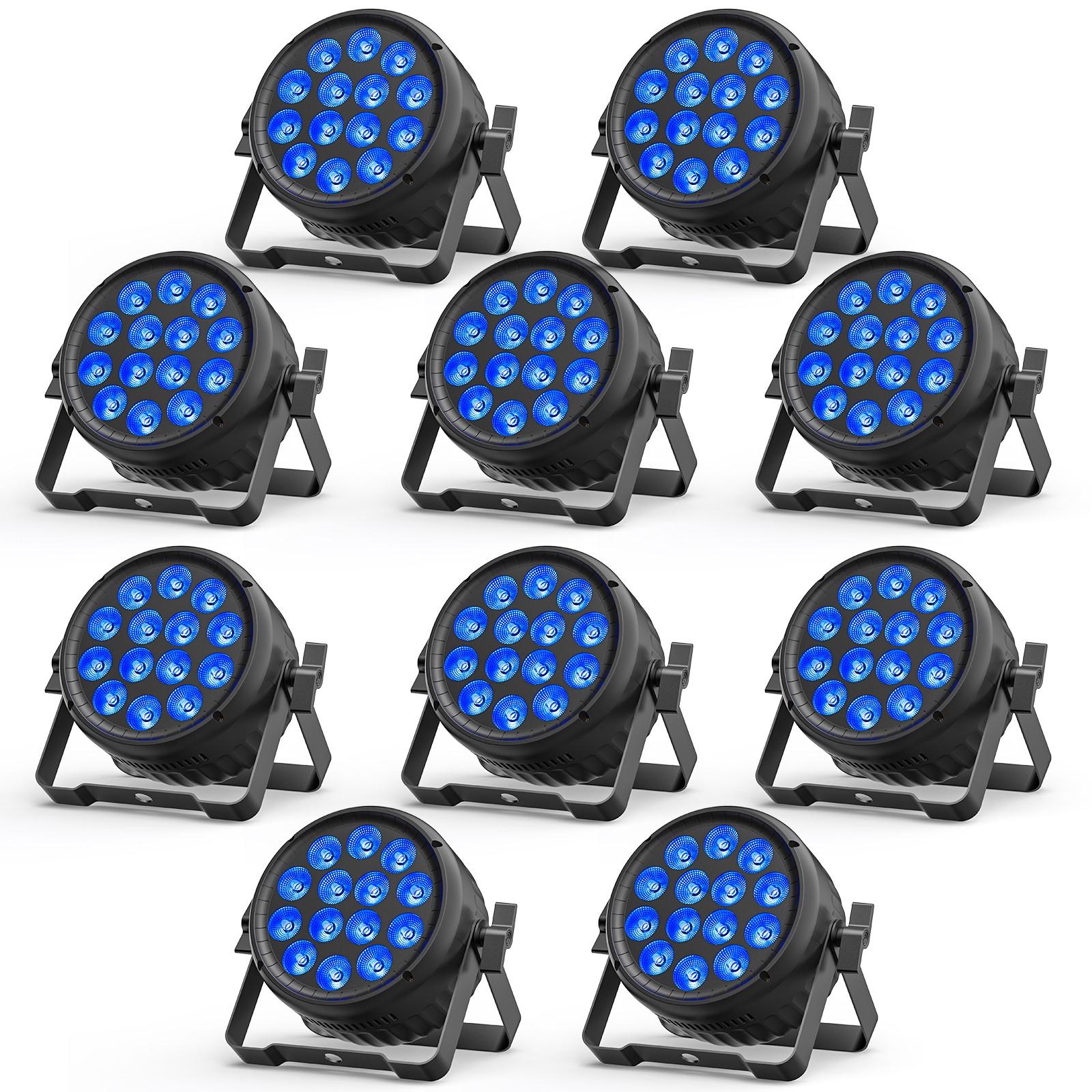 RGBW LED Stage 230W Par Can Light DMX Strobe Beam Party Xmas Wash Lights