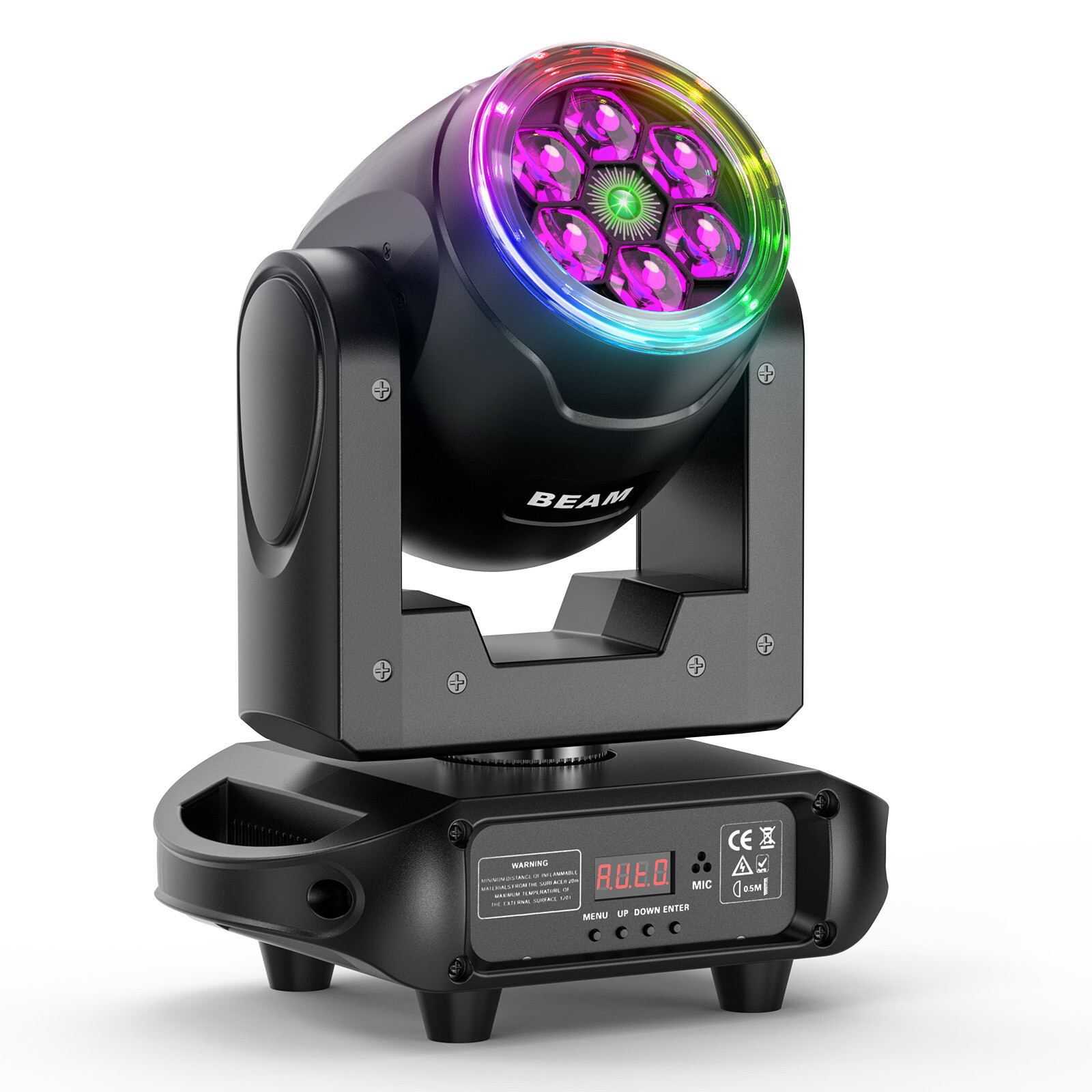 150W 6Bee Eye LED Laser Moving Head Light RGBW DMX Beam Stage Lighting DJ Disco