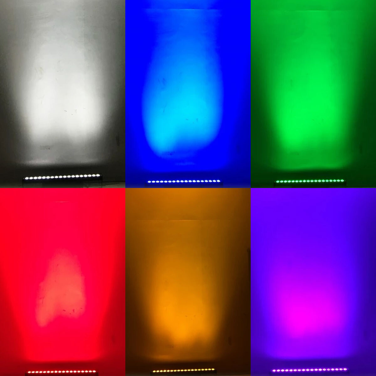 2PCS 270W RGBWA UV 6in1 LED Light Bar DMX Wall Wash Light Stage DJ Light Beam US