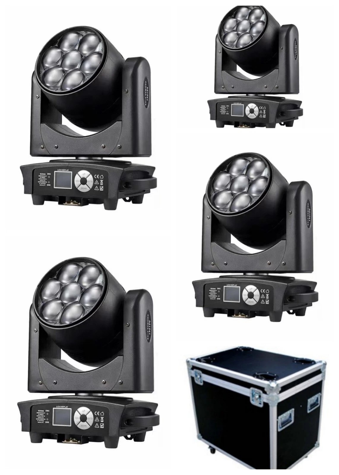 Beam wash 7x40W RGBW Rogue LED Moving Head 3.8-60° Zoom stage light 4pc / case