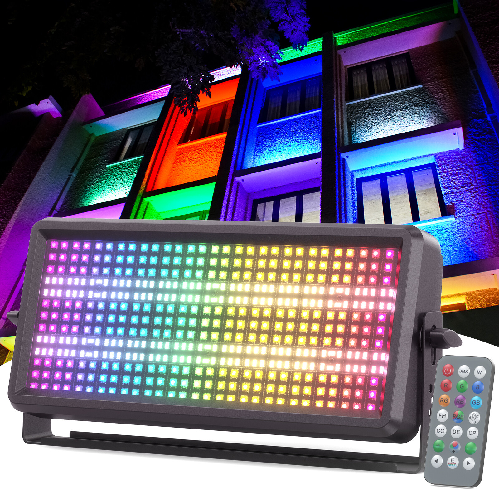 UKING 450LED Wall Wash Bar Lights DMX DJ RGBW Stage Effect Lighting w/Remote