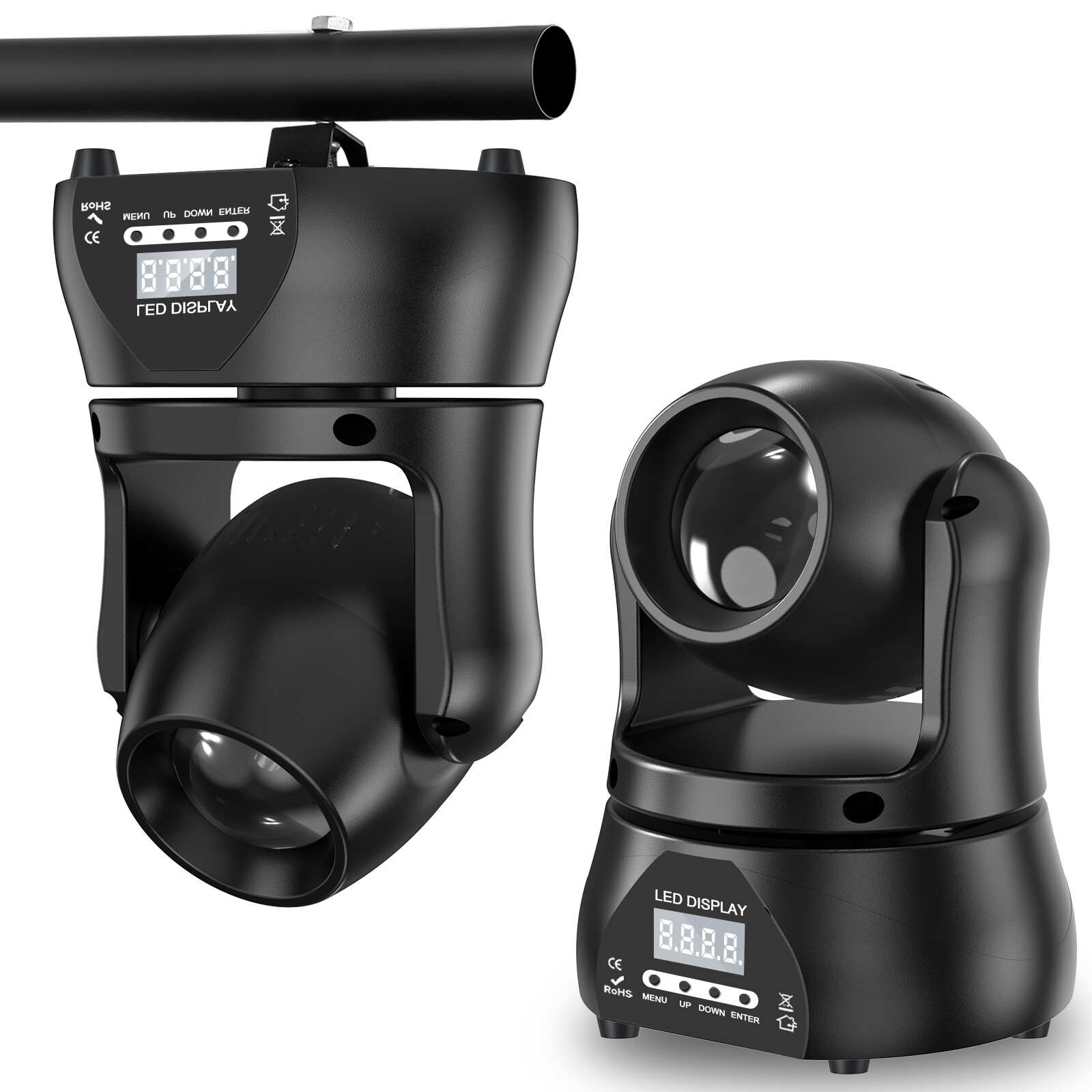 70W Mini Moving Head Light DMX RGBW LED DJ Lights Party Spot Stage Lighting