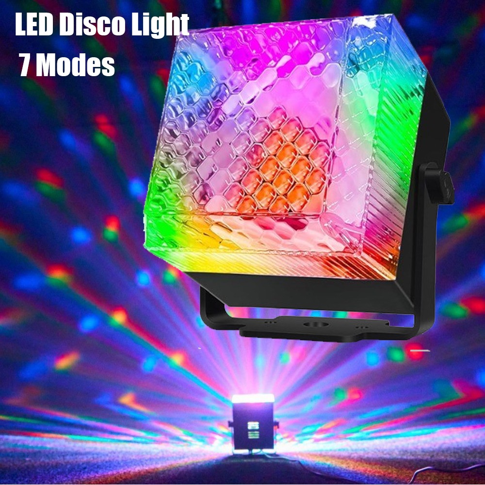 7 Modes LED Disco Light w/Remote Control for Dance Parties Xmas Decor Night Lamp