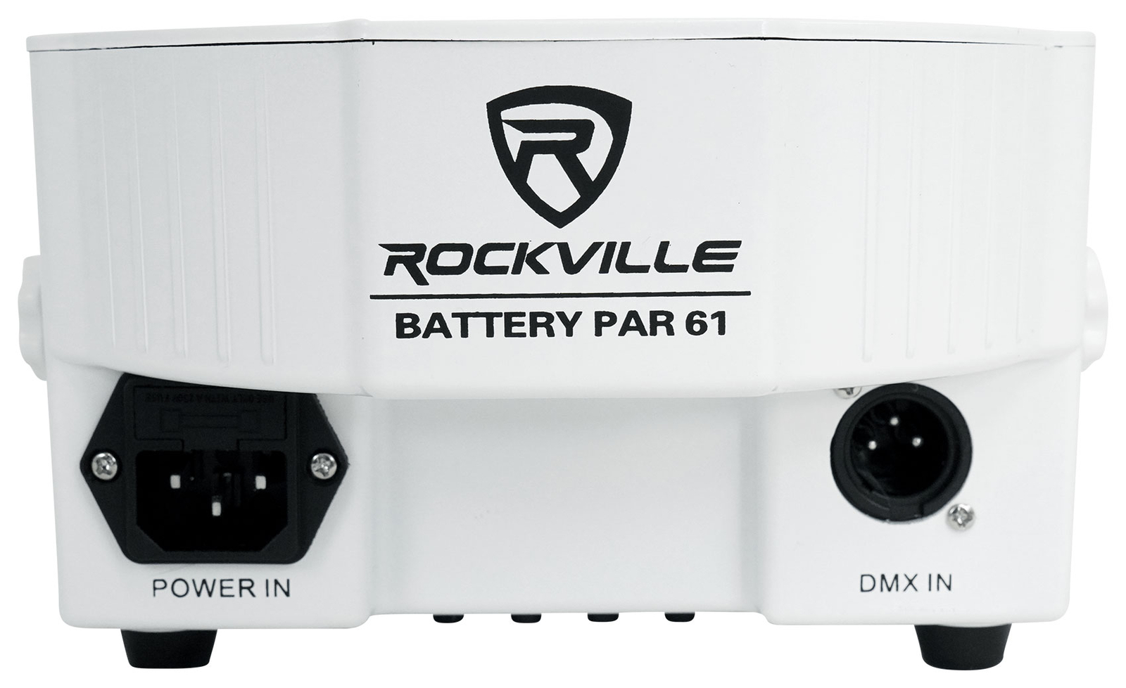 4) Rockville BATTERY PAR 61 White Rechargeable RGBWA+UV DMX DJ Up-Lights+Remotes