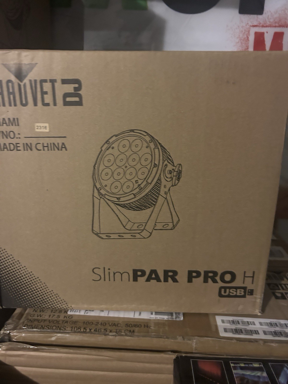 Chauvet DJ SlimPAR Pro H USB High-Power RGBAW+UV Low-Profile Package Set Of 2