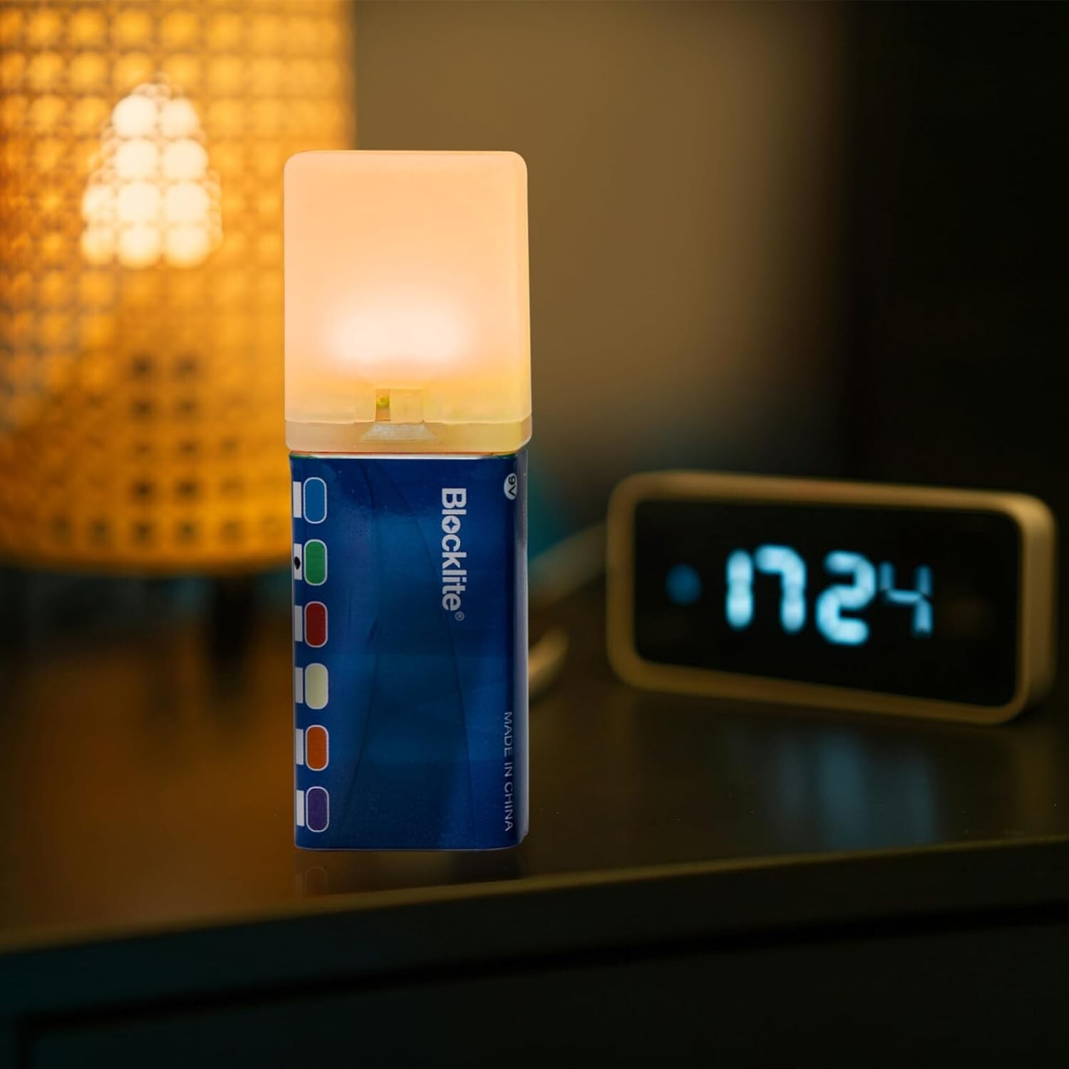 6-Pack Multicolor LED Mini Miniature Battery Power Uplight Uplighting Blocks 5W