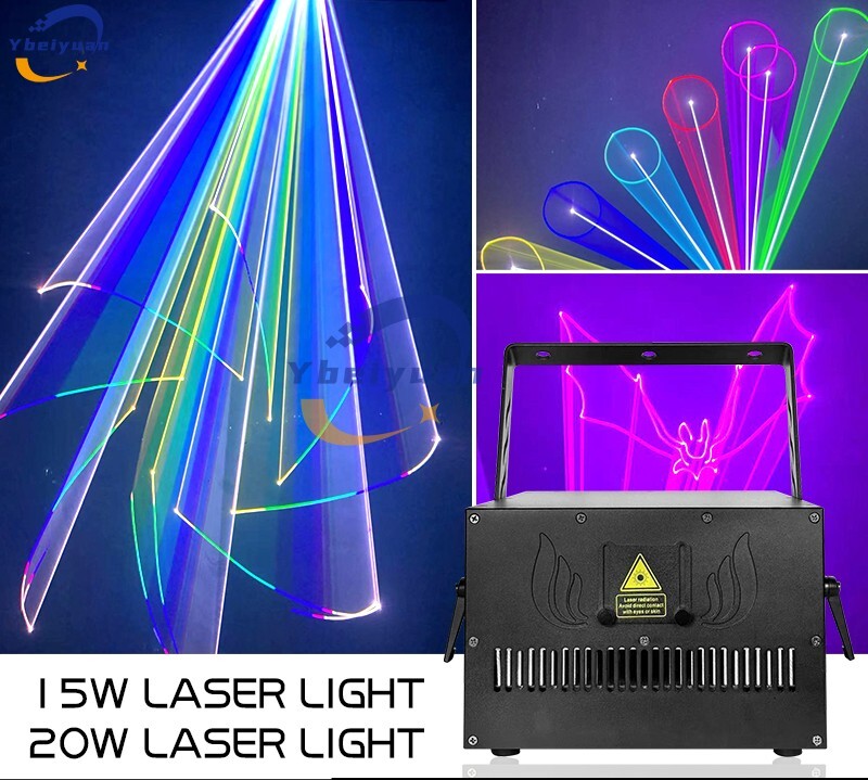 15W 20W animation laser light with mobile phone Bluetooth APP ILDA DMX interface