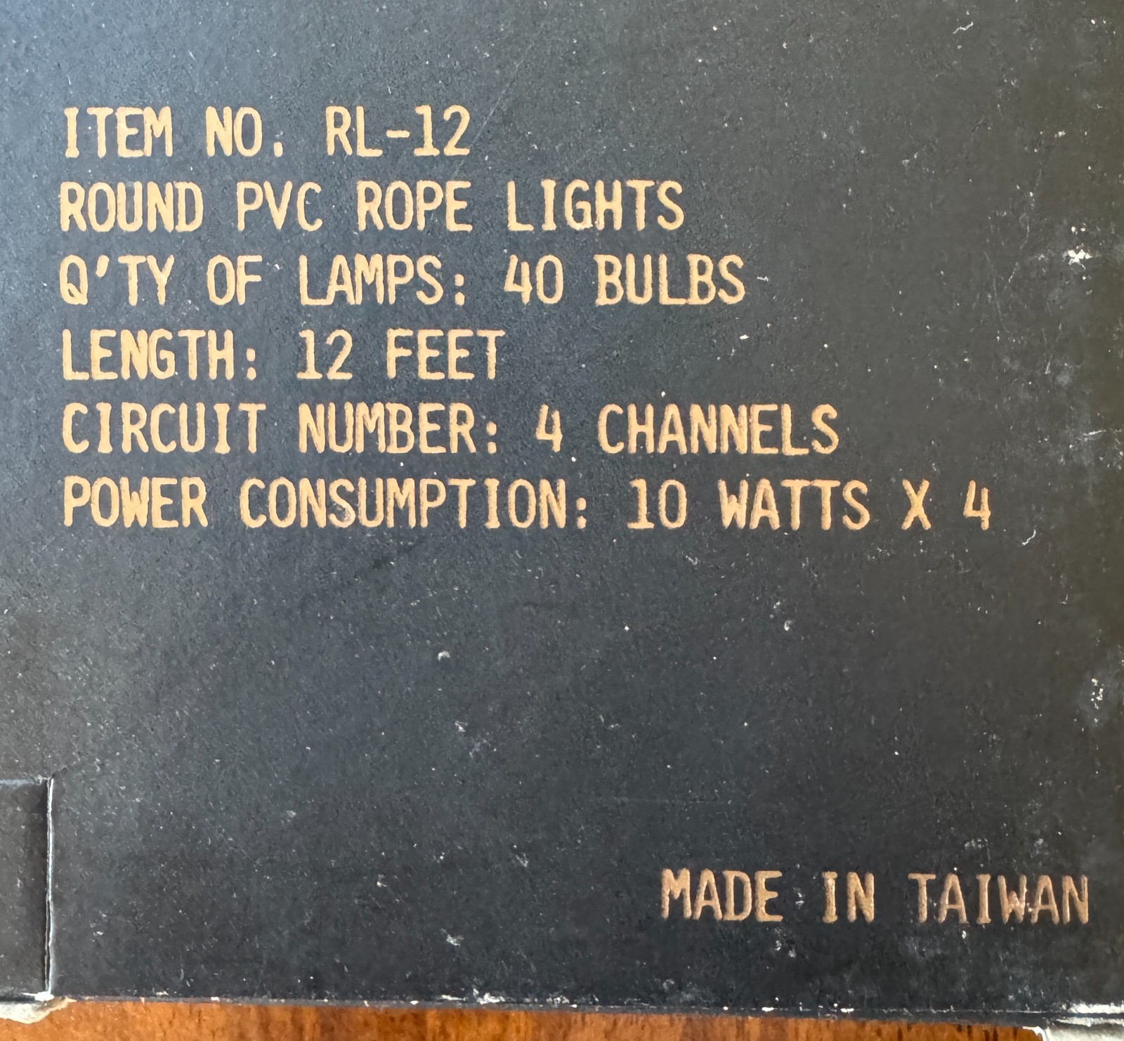 American DJ Round PVC Rope Lights (RL-12) – Old School DJ – Blue, 12 FT, NIB