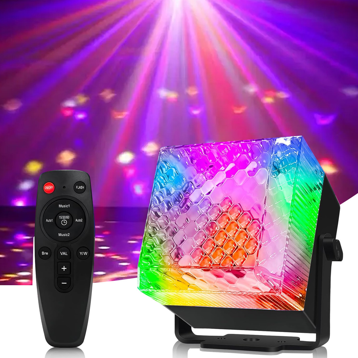 Disco Ball LED RGB Projector Stage Light DJ Strobe Disco Party KTV Club Lights
