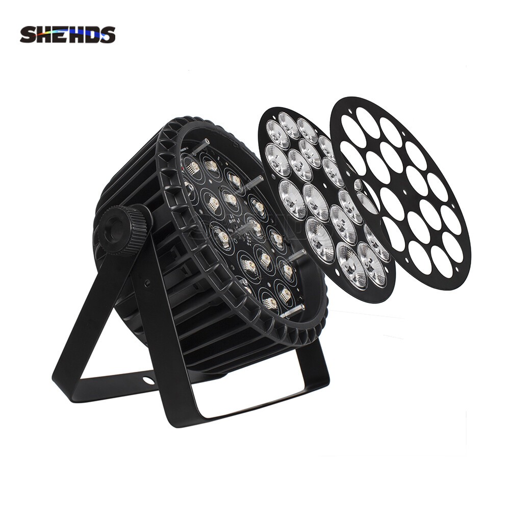 6Pcs 18x12W Aluminum RGBW 4in1 Stage Lighting Par Light Beam For Party Disco Bar