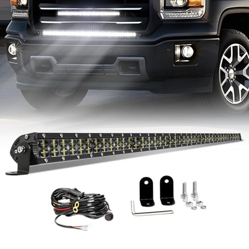 42Inch LED Light Bar 240W 48000LM Dual Row Light Bar Spot Flood Combo LED 42IN