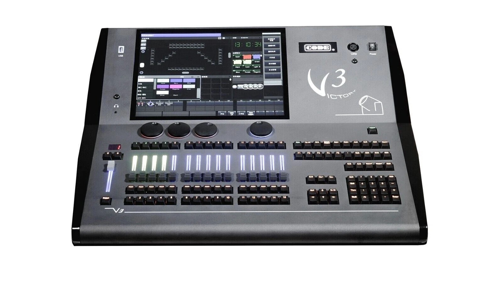 app remote 2048 channels console dmx 512 lighting controller victory 3/case