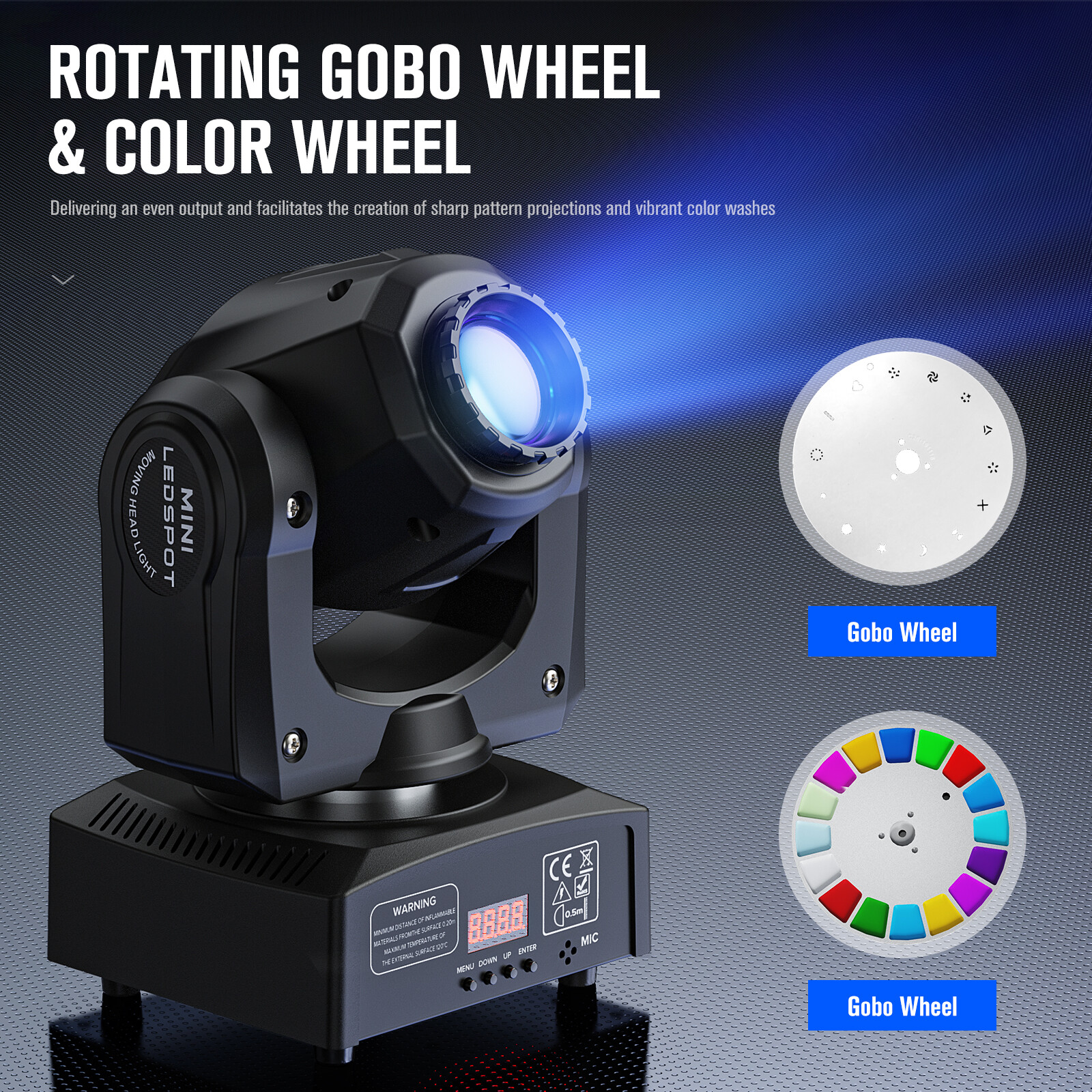 10PCS 120W RGBW Moving Head Stage Light Spotlight-Beam Gobo LED DMX Disco Party