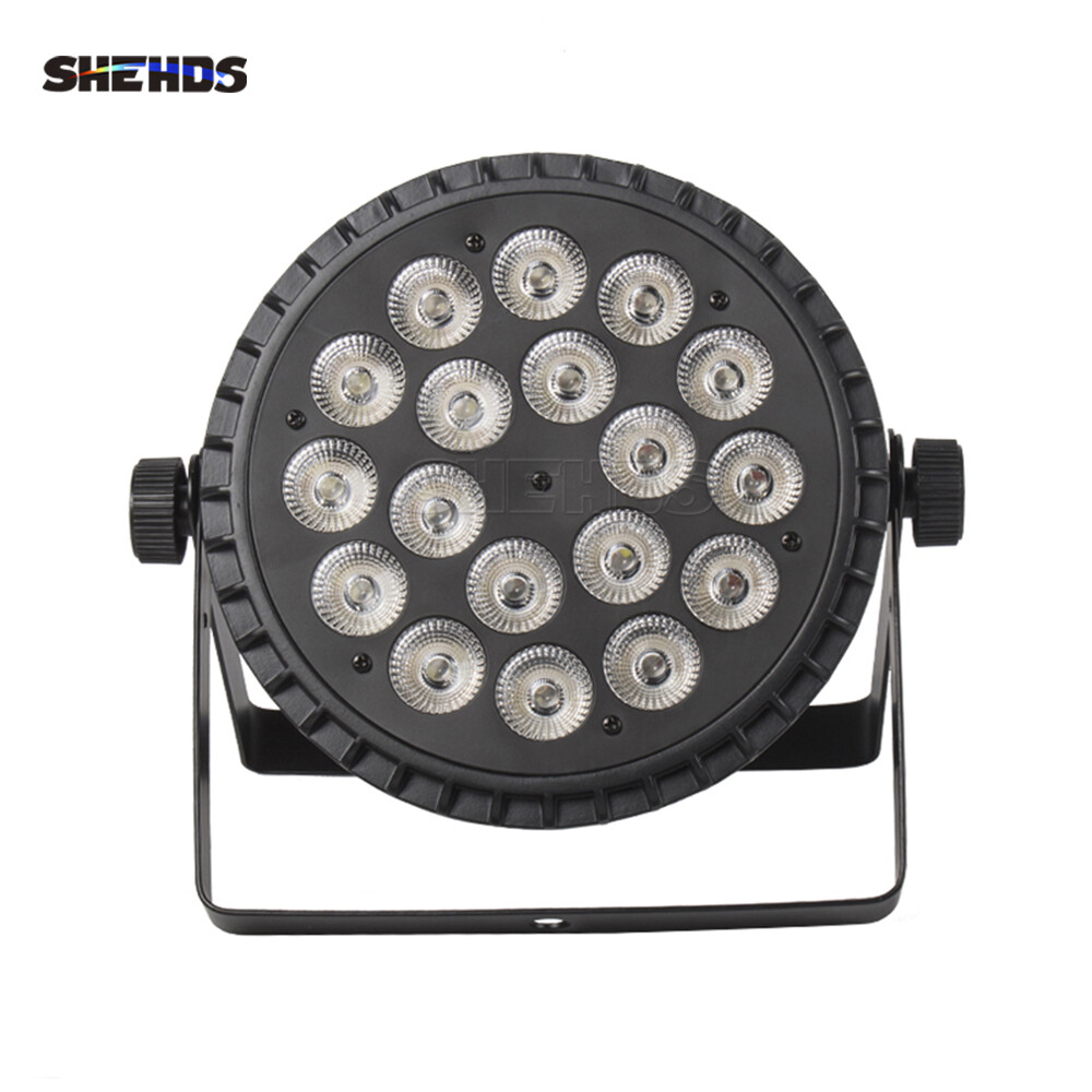SHEHDS 18x12W RGBW 4IN1 Aluminum alloy LED Flat Par Lighting For Stage Effect DJ