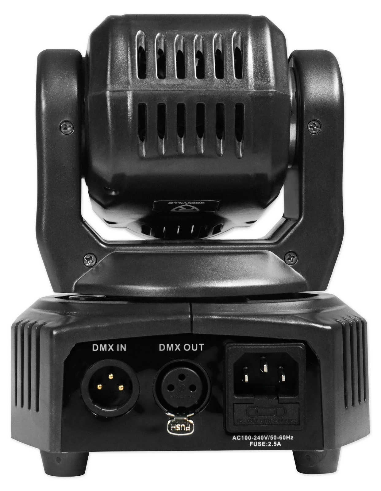 Rockville RockOn-7 40w RGBW Moving Head Wash DMX Stage Club Light+Remote