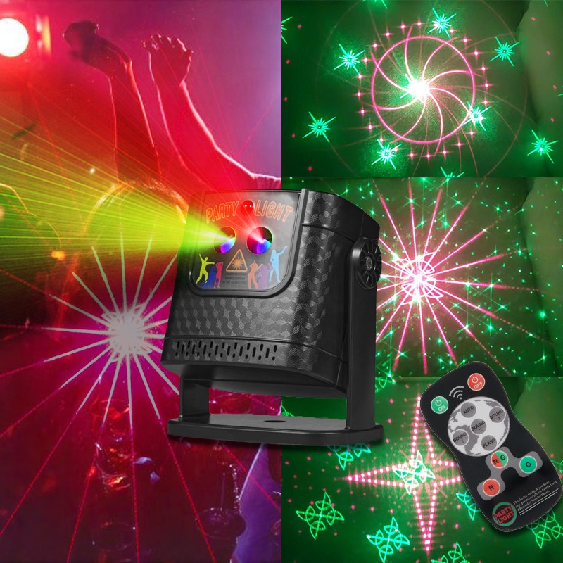 60 Pattern LED Laser Projector Stage Light RGB Disco DJ KTV Show Party Lighting