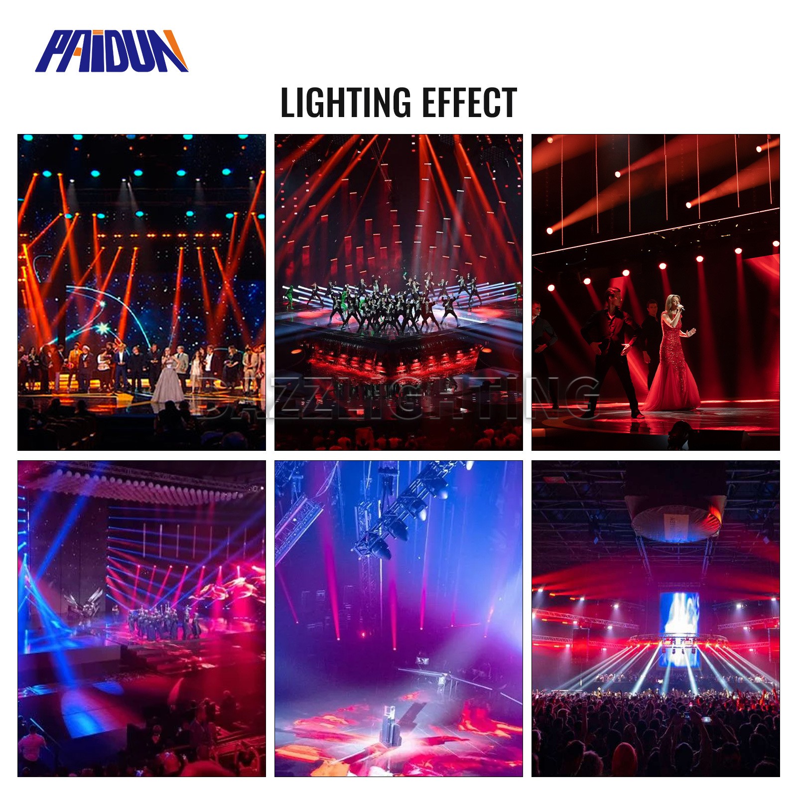PAIDUN LED Pinspot Light DJ Disco Bar Club Party Spotlight Mirror Ball Lighting