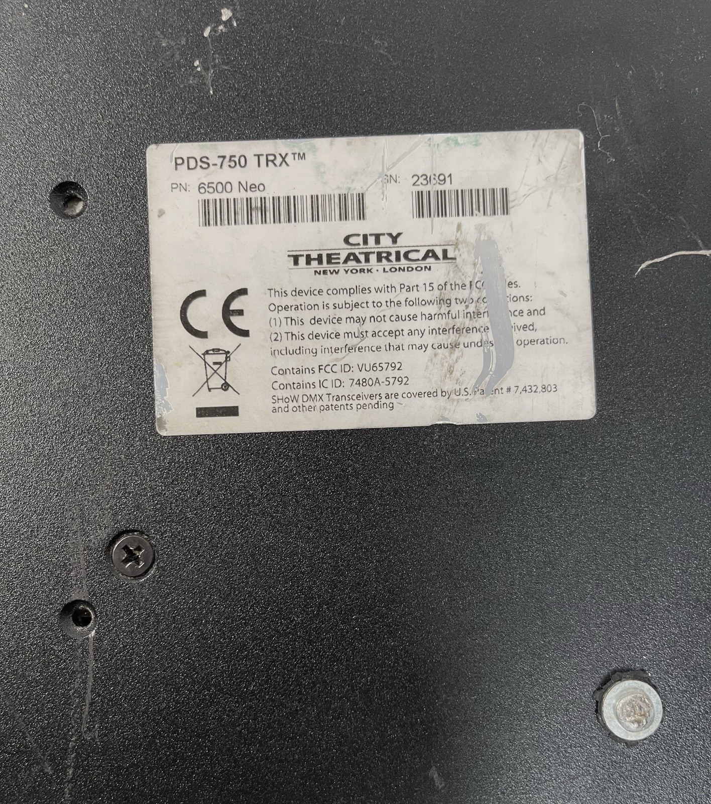 City Theatrical PDS-750 TRX Power Supply Tested Working