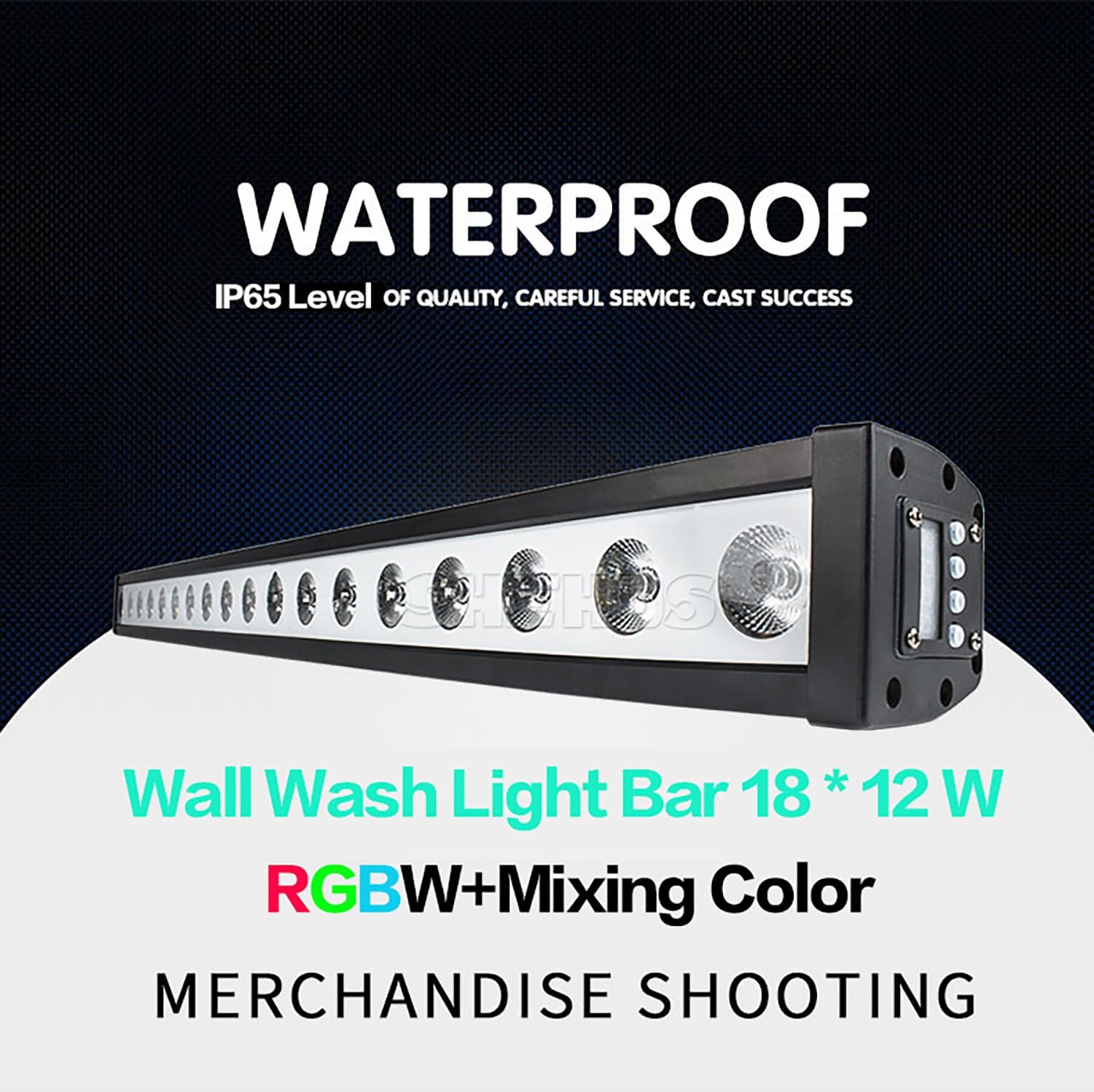 SHEHDS 18x12W Wall Wash Light Bar IP65 Waterproof LED