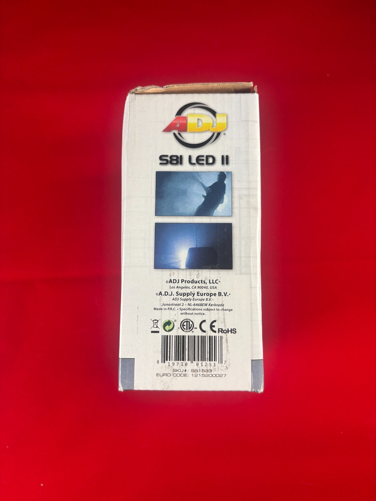 AMERICAN DJ S81 LED II WHITE MINI STROBE LIGHT FIXTURE W/ SPEED POTENTIOMETER
