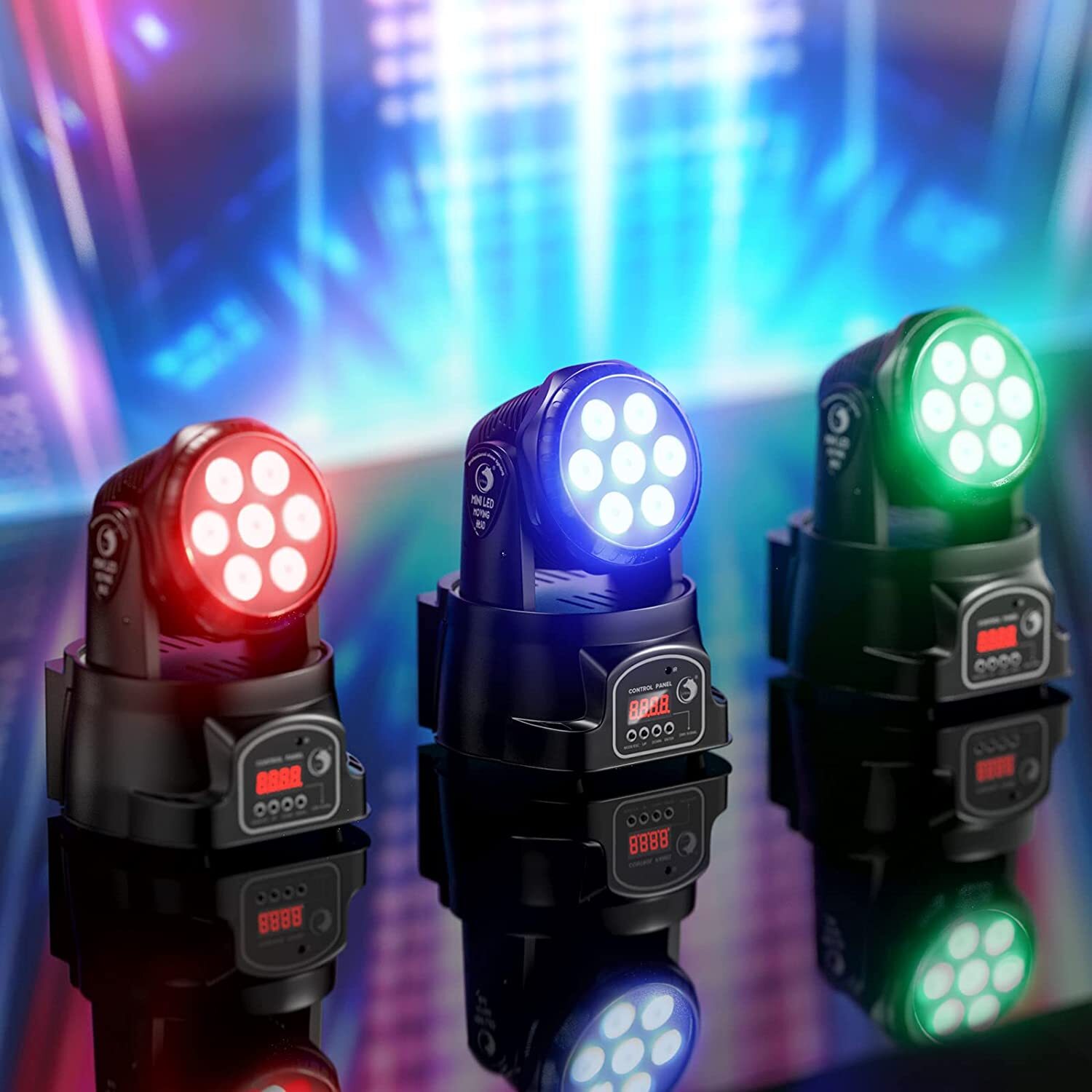 8PCS 105W LED Moving Head Light RGBW Wash Stage Lighting DJ Beam Spotlight Party