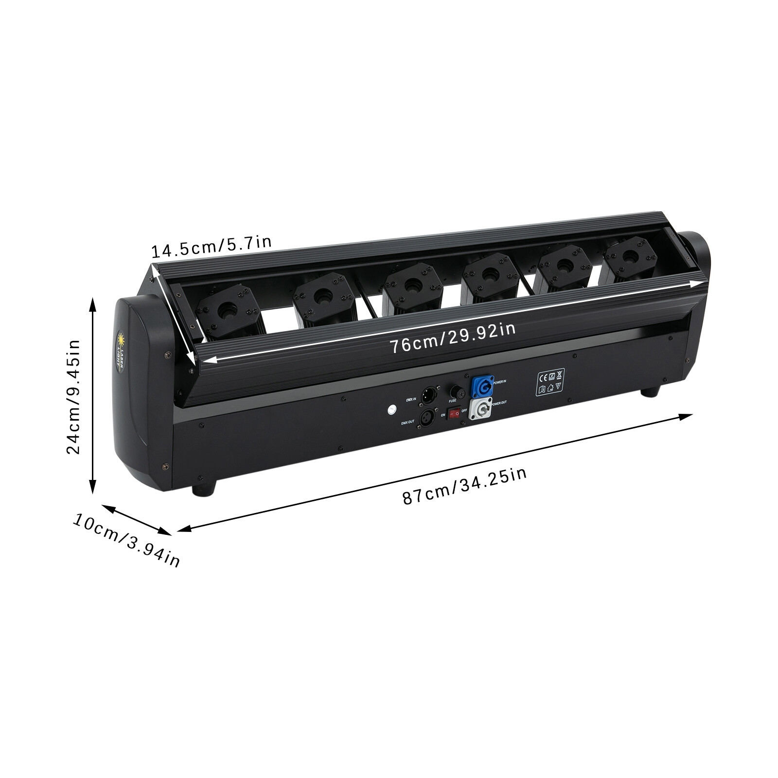 6 Eyes Laser Moving Head Light Bar Stage Beam DJ Disco Party Light 6x500mw