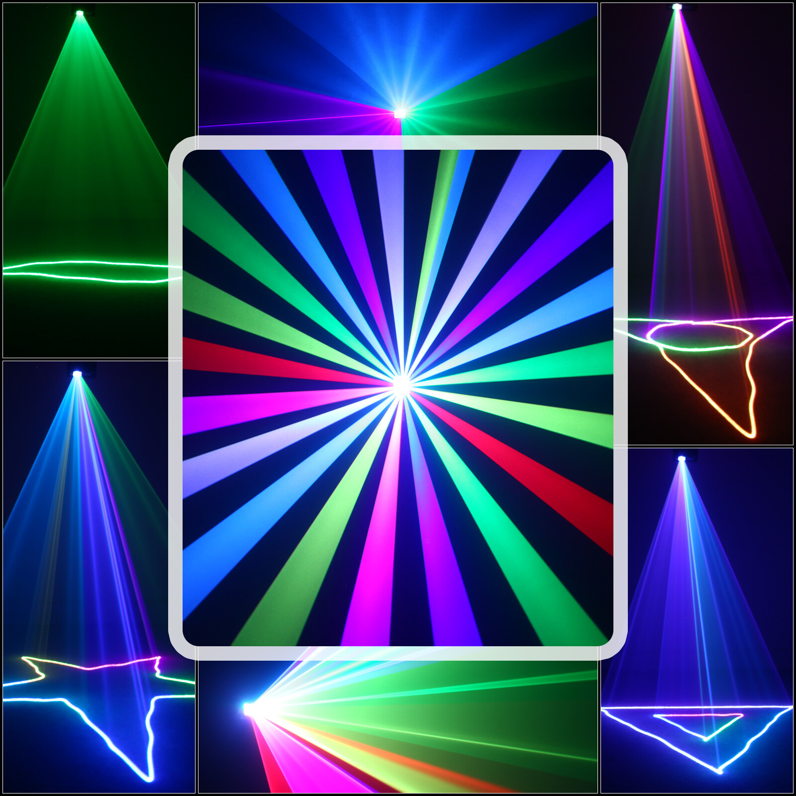 Animation DMX RGB LED Laser Beam Projector DJ Disco Party Stage Laser Light